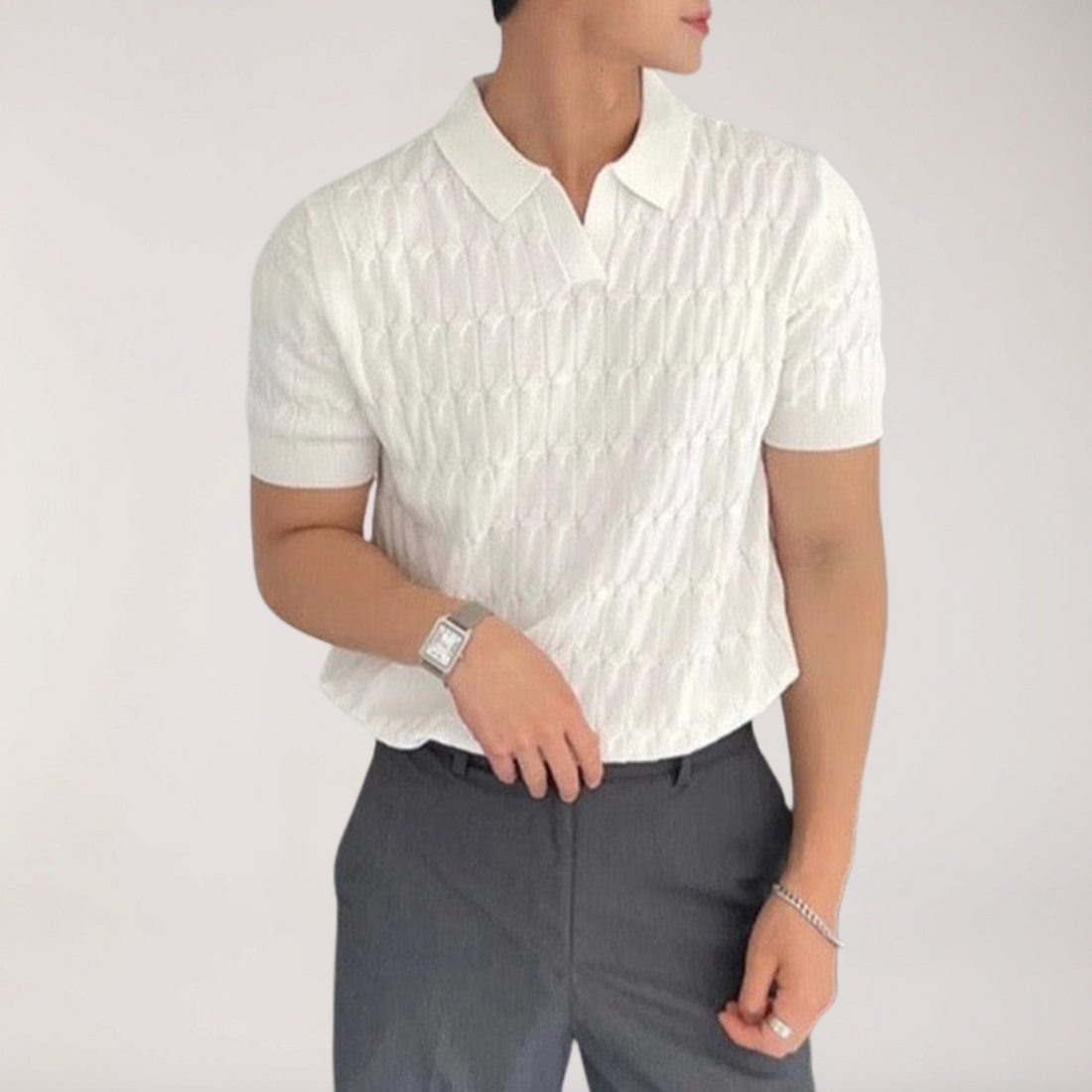 Men's Polo Shirt – Breathable Smart Casual Knit