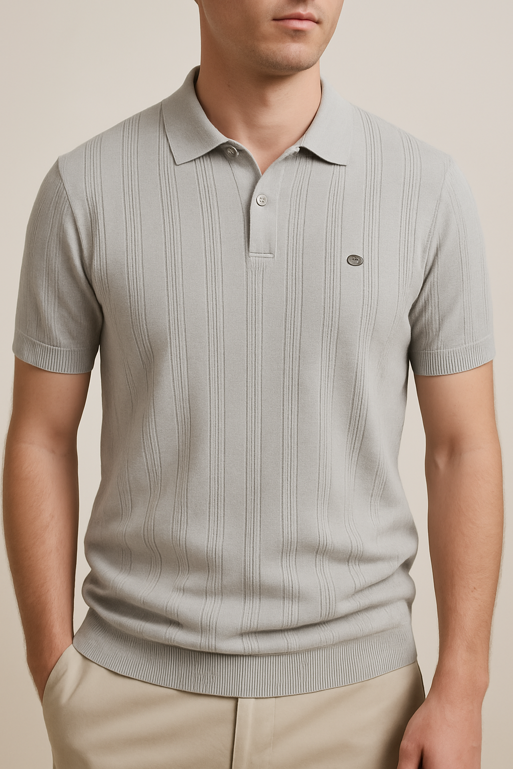 Men’s Short Sleeve Polo Shirt – Smart Casual Knitwear