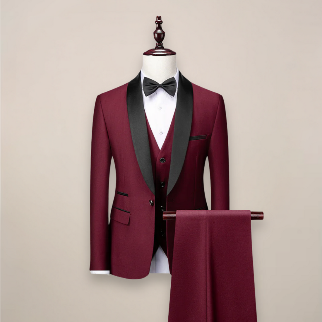 Men’s 3-Piece Slim Fit Tuxedo – Tailored Sophistication for Formal Occasions