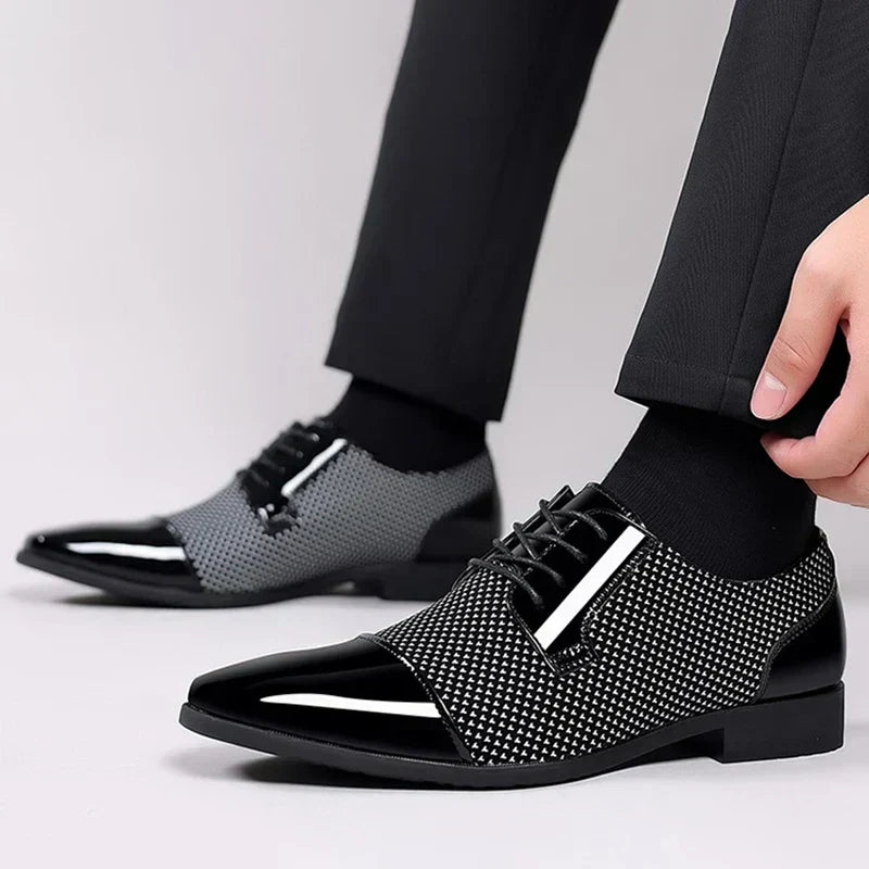 Men’s Brogue Oxford Dress Shoes – Refined Formal and Business Style