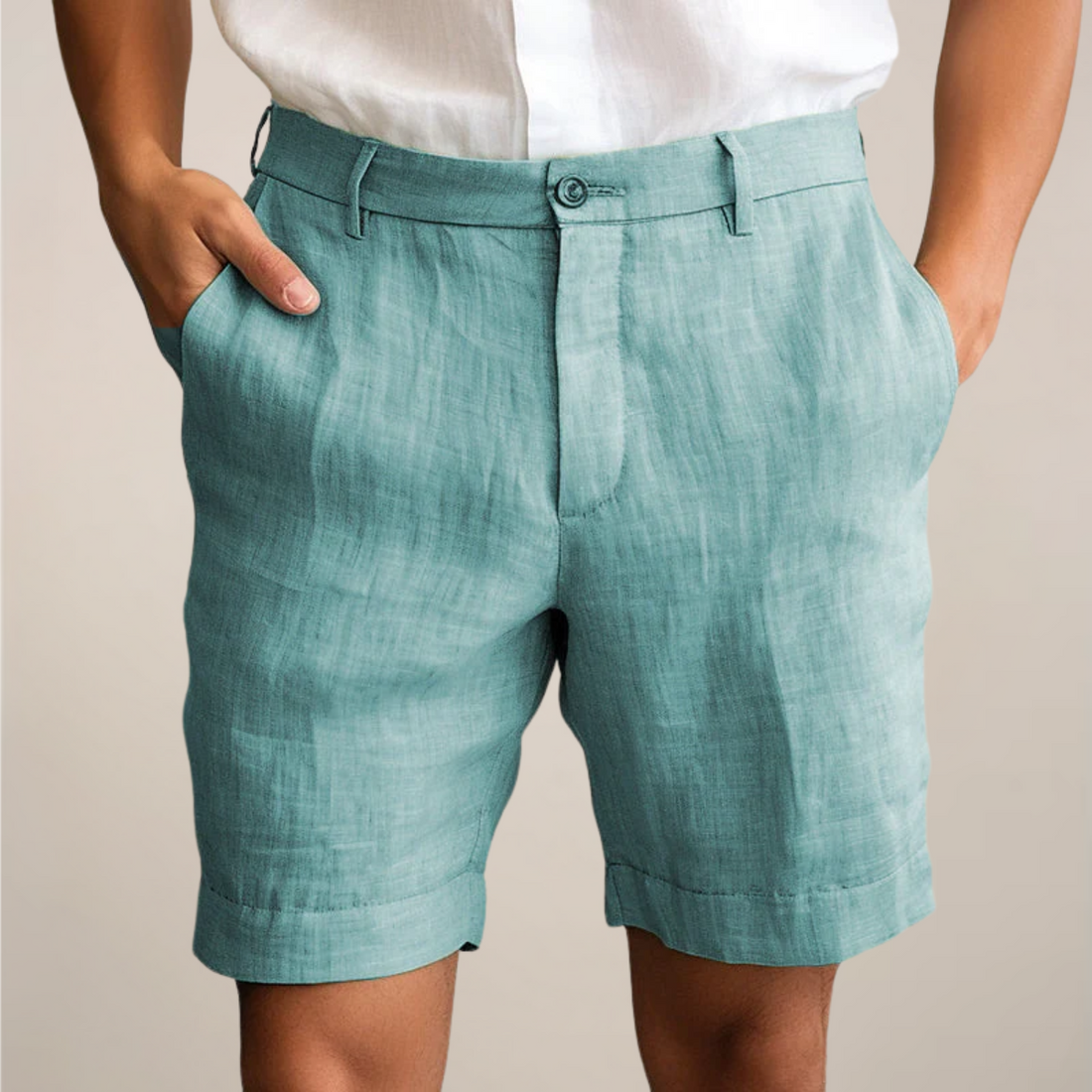 Men’s Casual Summer Shorts – Lightweight Elastic Waist Shorts in Solid Colours
