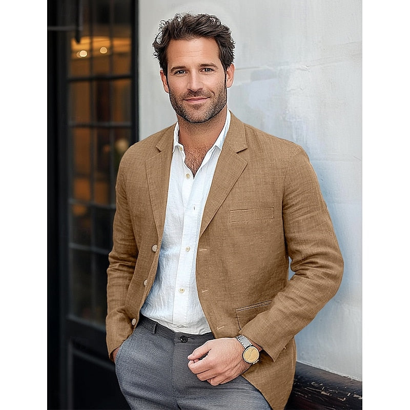 Men’s Classic Lightweight Blazer – Smart Casual All-Season