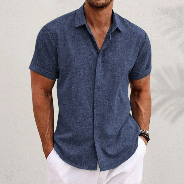 Men’s Classic Short Sleeve Summer Shirt – Spring, Summer