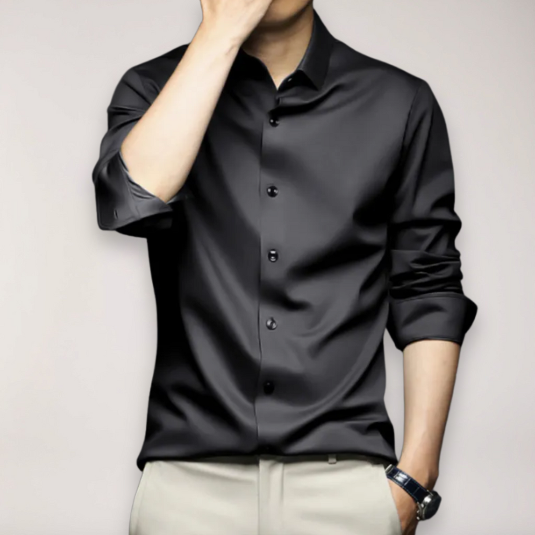 Men’s Long Sleeve Shirt – Classic Button-Up for Smart and Casual Looks