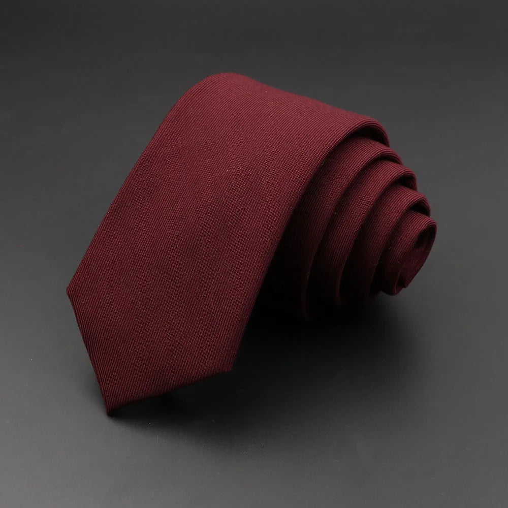 Men’s Slim Solid Colour Formal Necktie – Business & Dresswear Classic Tie
