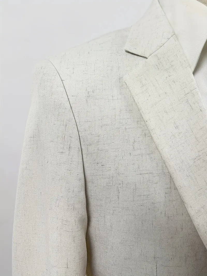 Men’s Spring/Summer Linen Blend Wedding Blazer – Lapel Blazer Only