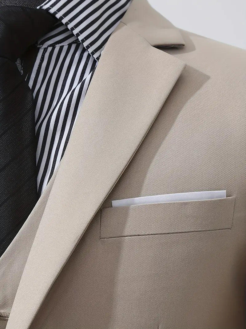 Men’s Casual Two-Piece Suit – Smart Tailored Fit with Modern Elegance