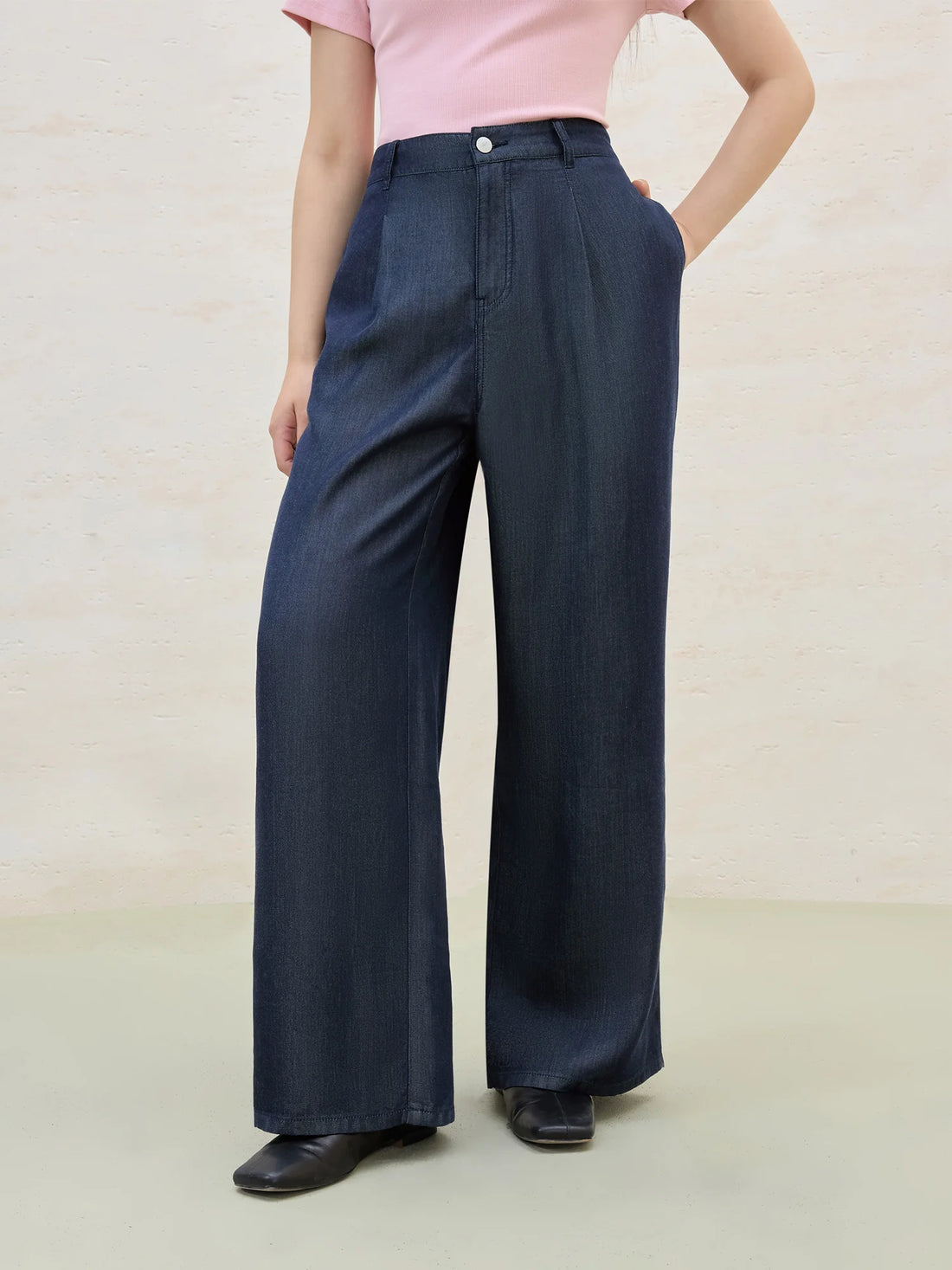 Women’s Relaxed Straight-Leg Trousers – Summer Office Versatile Staple