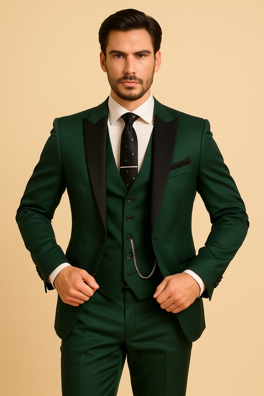Three-Piece Formal Suit for Men – Lightweight Set for Events