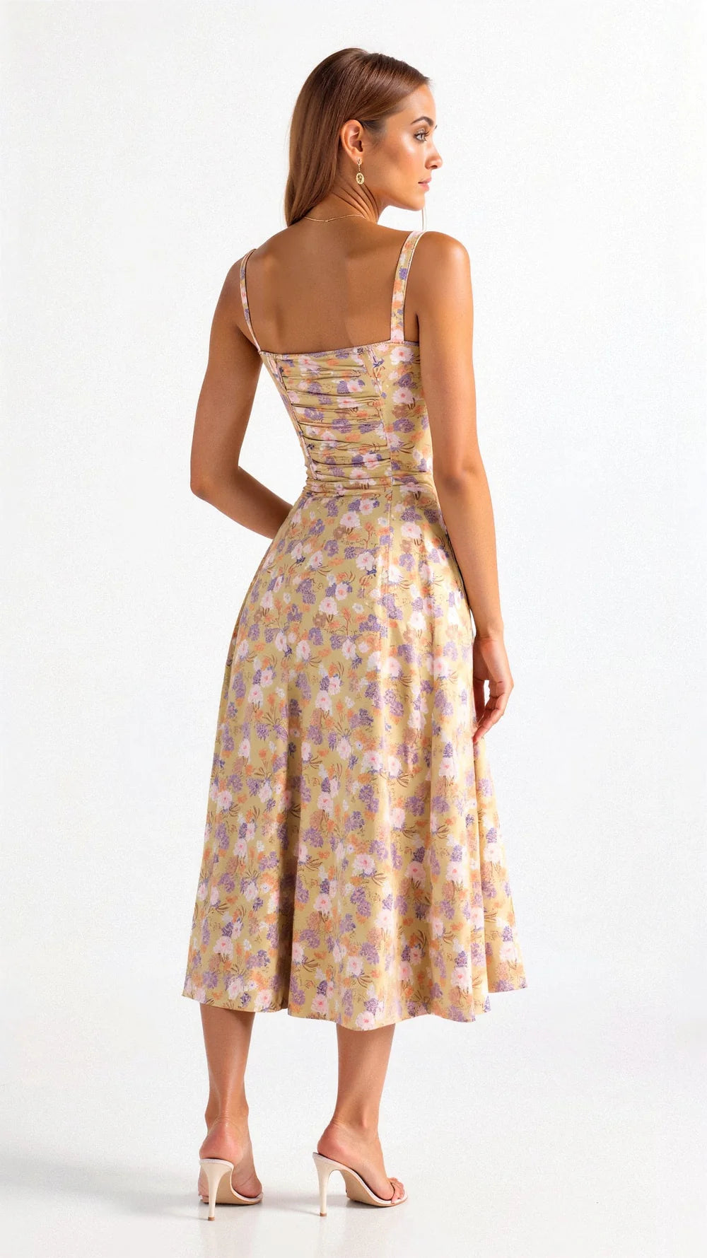 Women's Corset Midi Dress – Elegant Silhouette for Special Occasions